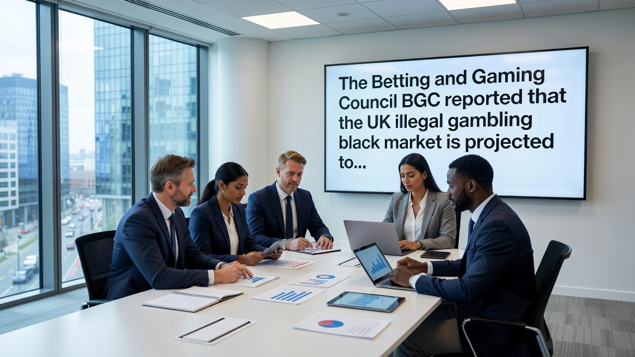Dark web interface on a laptop screen displaying illicit betting odds for football matches, contrasted with official sponsor-free stadium image