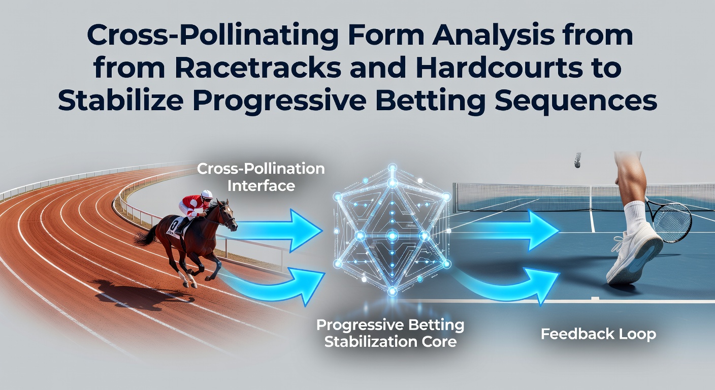Racetrack and hardcourt form analysis visualization showing overlaid performance metrics from horse racing and tennis