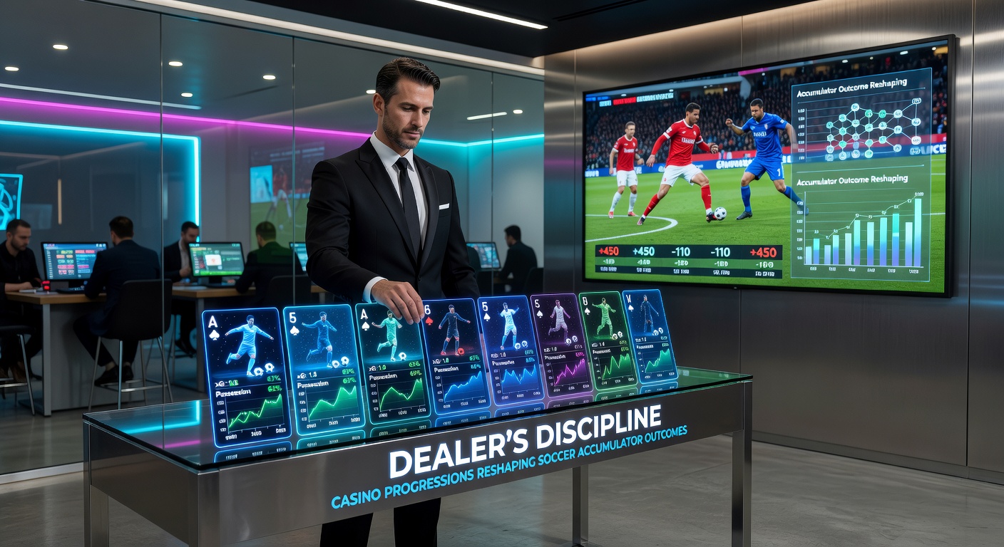 Casino dealer precisely stacking chips during a high-stakes game, illustrating the disciplined progression systems now influencing soccer betting strategies